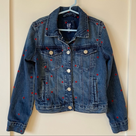 GAP Kids Embroidered Denim Jacket M(8-9y) - Picture 2 of 10